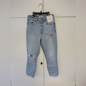 NWT Abercrombie & Fitch Curve Love The Mom High Rise Jean